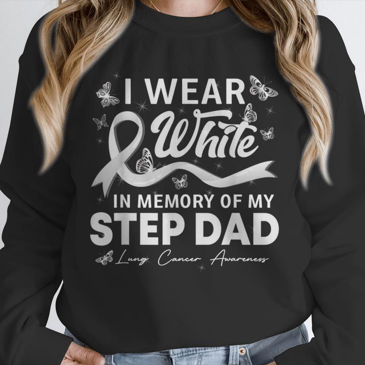 I Wear In Memory Of My Step Dad Lung Cancer Unisex Sweatshirt I Wear In Memory Of My Step Dad Lung Cancer Unisex Sweatshirt