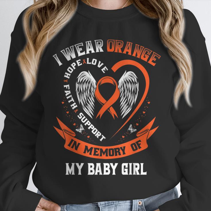 Wear Orange In Memory Of Baby Girl Daughter Leukemia Cancer Unisex Sweatshirt Wear Orange In Memory Of Baby Girl Daughter Leukemia Cancer Unisex Sweatshirt