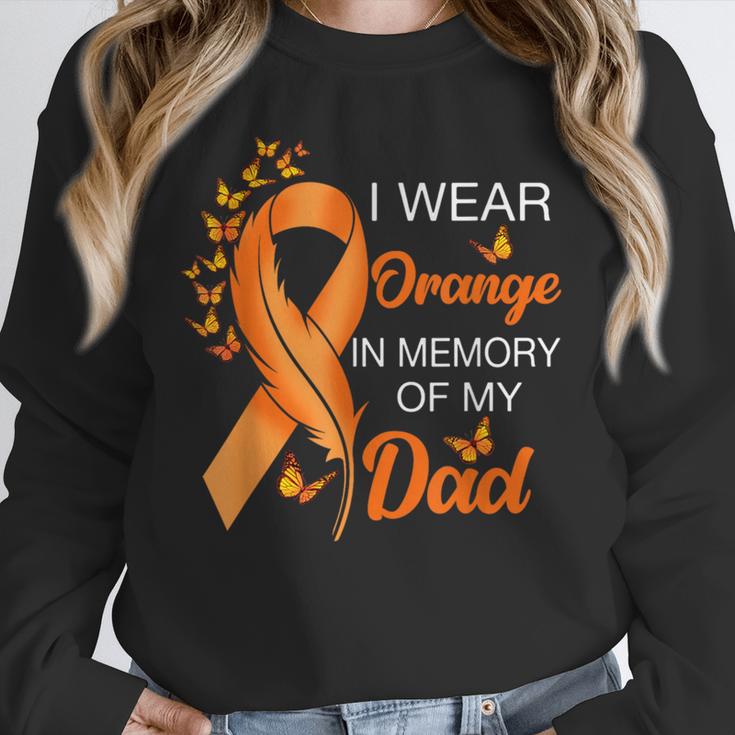 I Wear Orange In Memory Of My Dad Leukemia Awareness Cancer Unisex Sweatshirt I Wear Orange In Memory Of My Dad Leukemia Awareness Cancer Unisex Sweatshirt