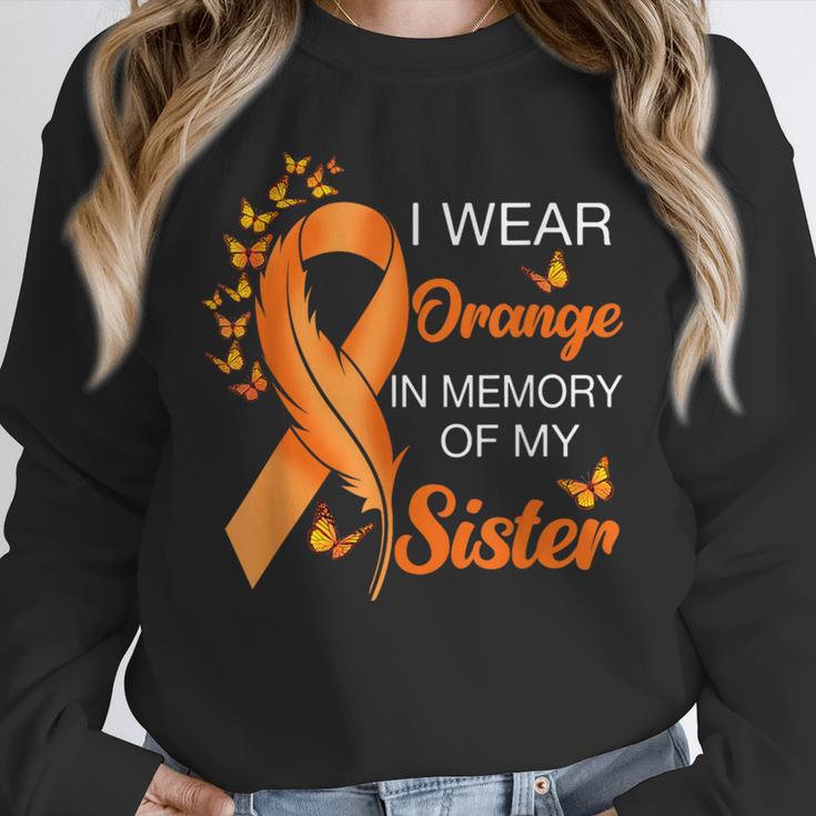I Wear Orange In Memory Of My Sister Leukemia Awareness Unisex Sweatshirt I Wear Orange In Memory Of My Sister Leukemia Awareness Unisex Sweatshirt