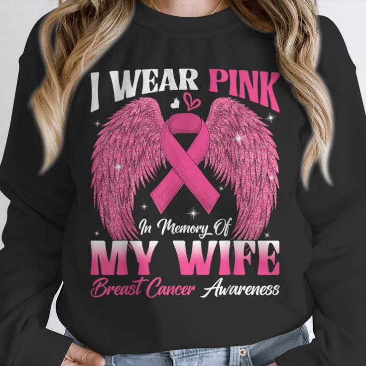 I Wear Pink In Memory Of My Wife Breast Cancer Awareness Day Unisex Sweatshirt I Wear Pink In Memory Of My Wife Breast Cancer Awareness Day Unisex Sweatshirt