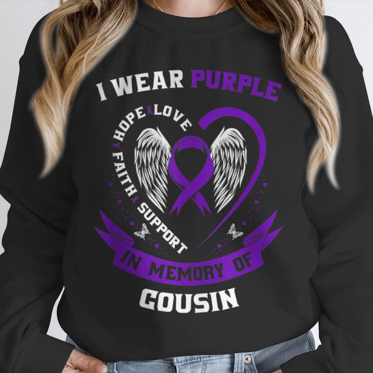 I Wear Purple In Memory Of Cousin Epilepsy Awareness Family Unisex Sweatshirt I Wear Purple In Memory Of Cousin Epilepsy Awareness Family Unisex Sweatshirt