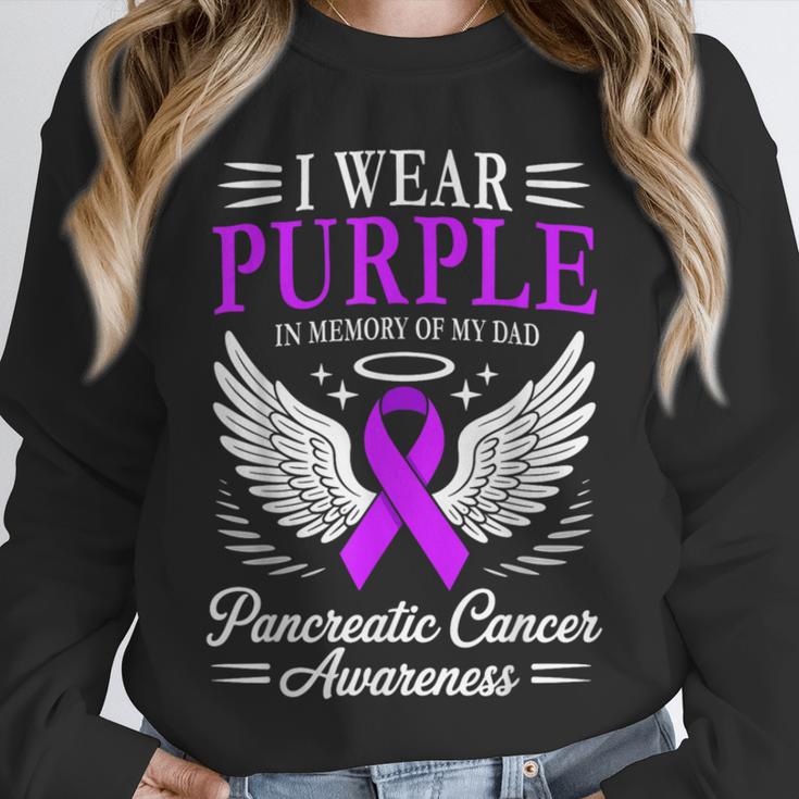 I Wear Purple In Memory Of My Dad Pancreatic Cancer Unisex Sweatshirt I Wear Purple In Memory Of My Dad Pancreatic Cancer Unisex Sweatshirt