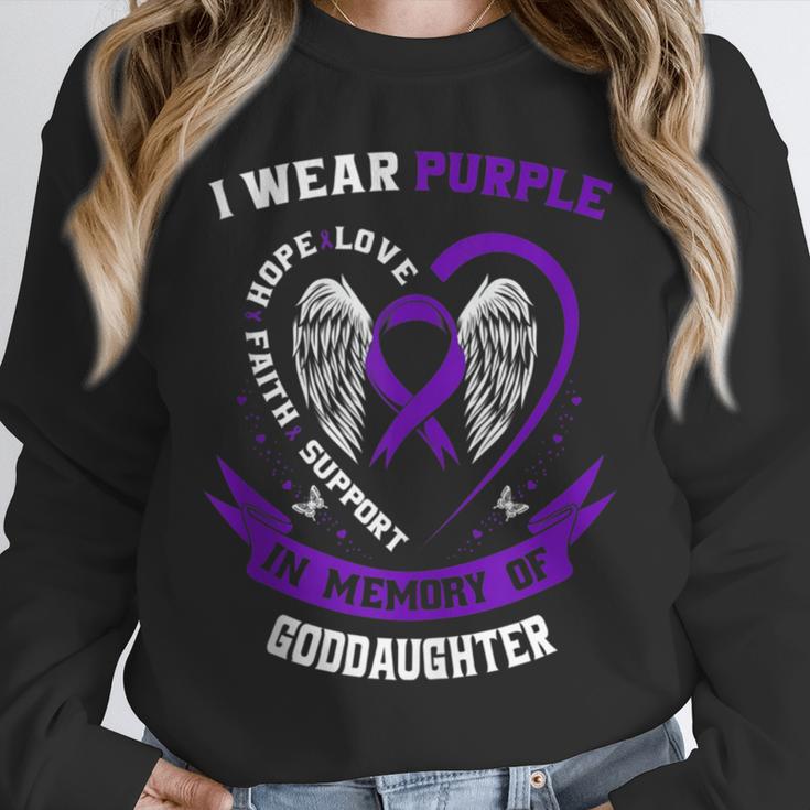 I Wear Purple In Memory Of My Goddaughter Epilepsy Awareness Unisex Sweatshirt