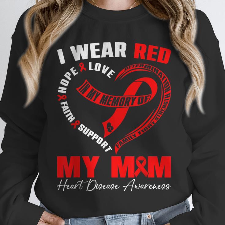 I Wear Red In My Memory Of My Mom Heart Disease Awareness Unisex Sweatshirt I Wear Red In My Memory Of My Mom Heart Disease Awareness Unisex Sweatshirt