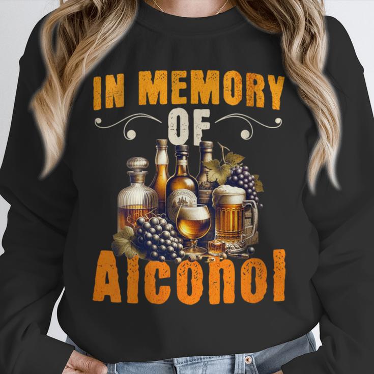 Weight Loss Diet In Memory Of Alcohol Sarcastic Unisex Sweatshirt Weight Loss Diet In Memory Of Alcohol Sarcastic Unisex Sweatshirt