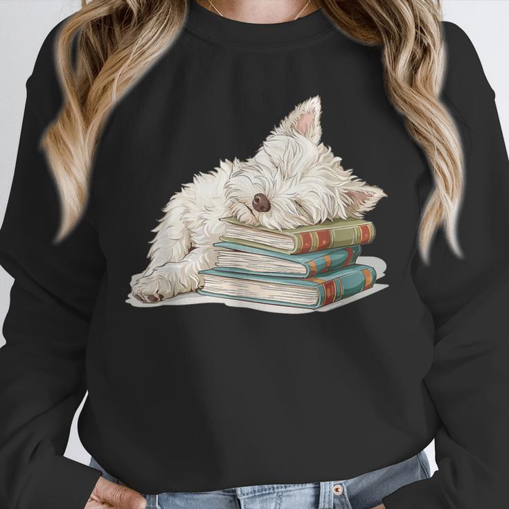 West Highland Terrier Books Dog Breed Westie For Men Women Girls Kids Unisex Sweatshirt