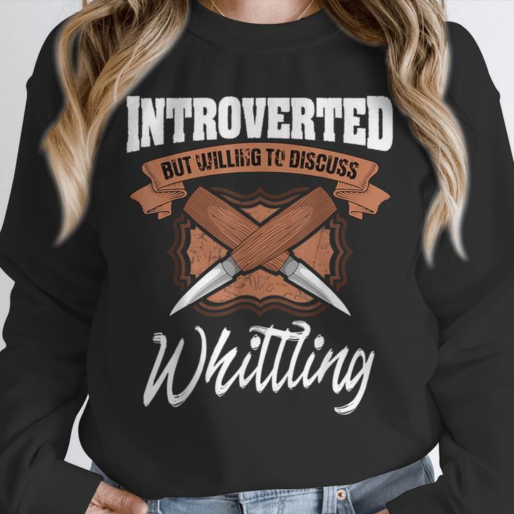 Whittling Hobby Woodcarve Introverted Wood Artist Whittler Unisex Sweatshirt Whittling Hobby Woodcarve Introverted Wood Artist Whittler Unisex Sweatshirt