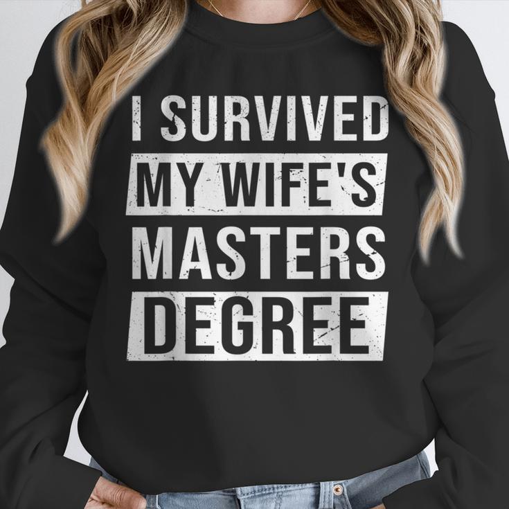 Wife Graduation I Survived My Wife's Master Degree Unisex Sweatshirt