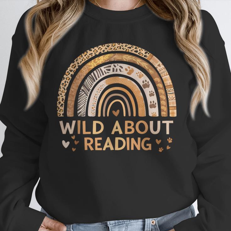 Wild About Reading Books Reader Lover Bookworm Librarian Unisex Sweatshirt