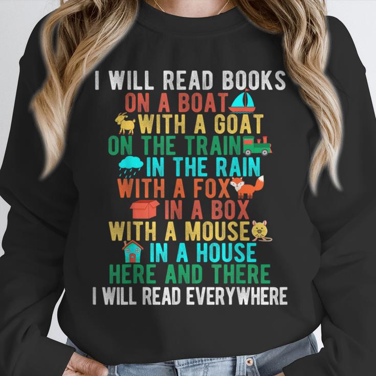 I Will Read Book On Boat Words For Kids Unisex Sweatshirt