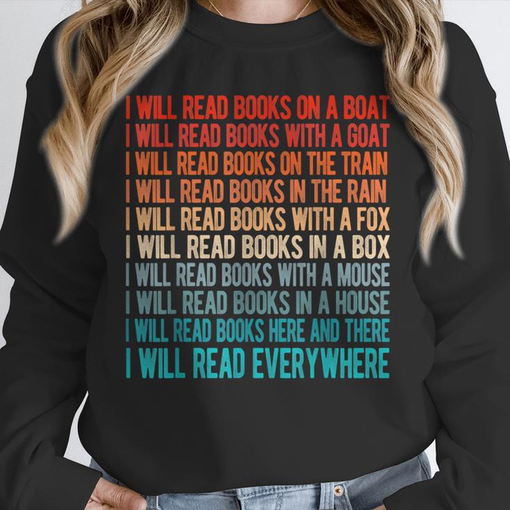 I Will Read Books On A Boat Kids Reading Unisex Sweatshirt