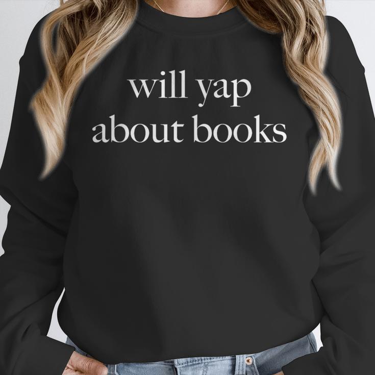 Will Yap About Books Aesthetic Reading Literary Unisex Sweatshirt
