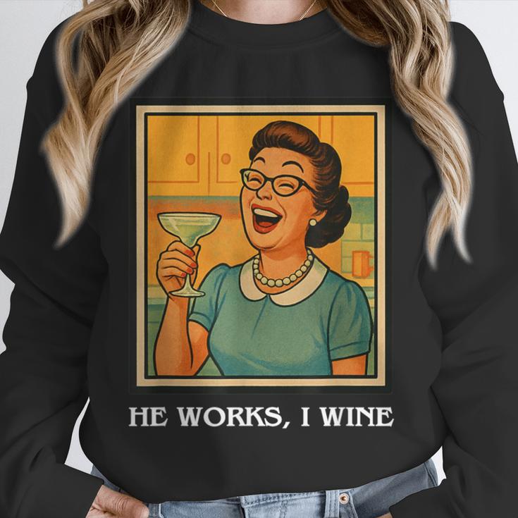 I Wine Housewife Retro Nostalgia Classic 1950s Vintage Humor Unisex Sweatshirt I Wine Housewife Retro Nostalgia Classic 1950s Vintage Humor Unisex Sweatshirt