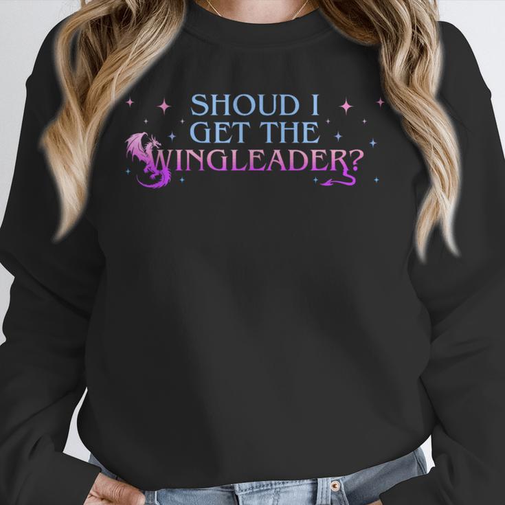 Should I Get The Wingleader Dragon Lover Book Lover Quote Unisex Sweatshirt