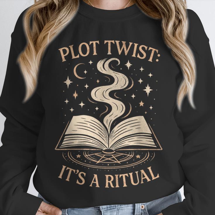 Witchy Book Club Pagan Reader Occult Fiction Coven Ritual Unisex Sweatshirt