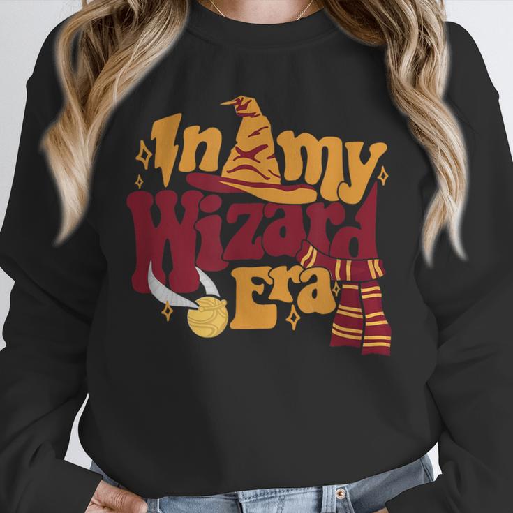 In My Wizard Era Groovy Bookish Fantasy Reader Book Lover Unisex Sweatshirt