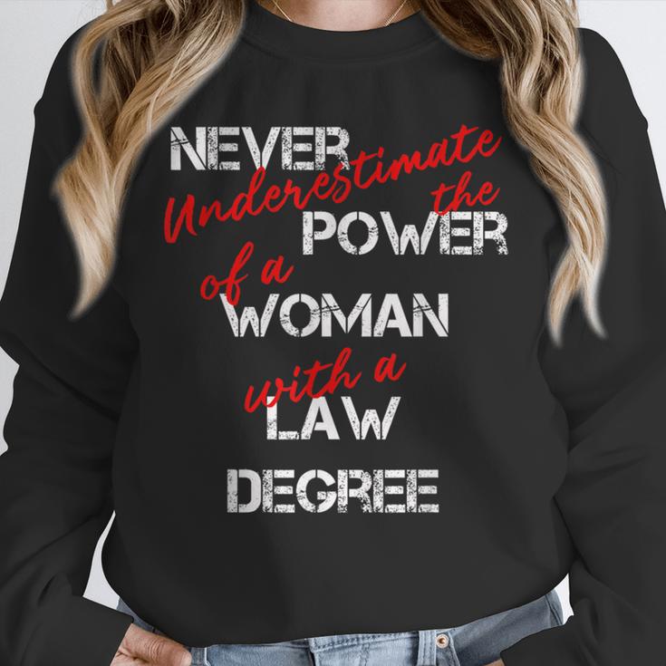 Woman Law Degree Graduation Diploma Party Unisex Sweatshirt