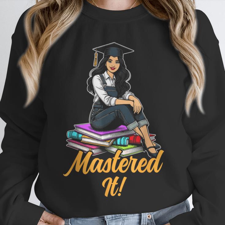 Women Mastered It Girl Master Degree Graduation Graduate Unisex Sweatshirt