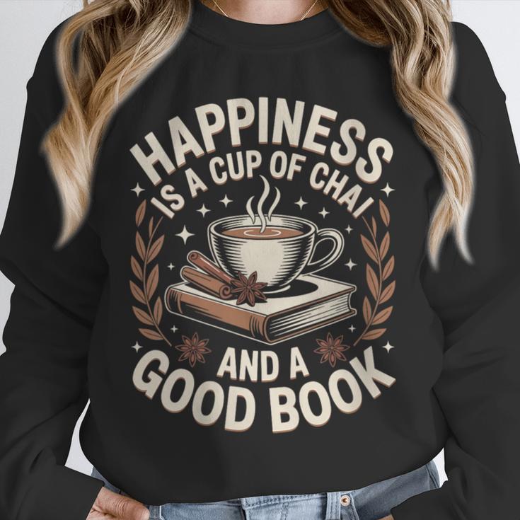 Women's Chai Tea And Books Chai Latte Lover Unisex Sweatshirt