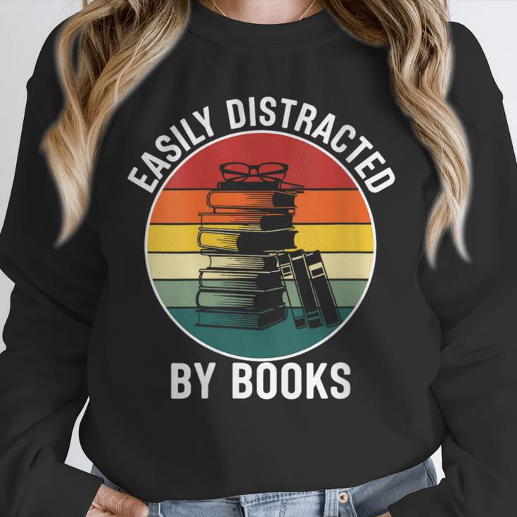 Women's Easily Distracted By Books Unisex Sweatshirt Women's Easily Distracted By Books Unisex Sweatshirt