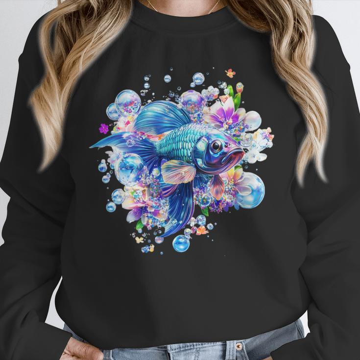 Women's Frutiger Aero Y2K Fish Unisex Sweatshirt