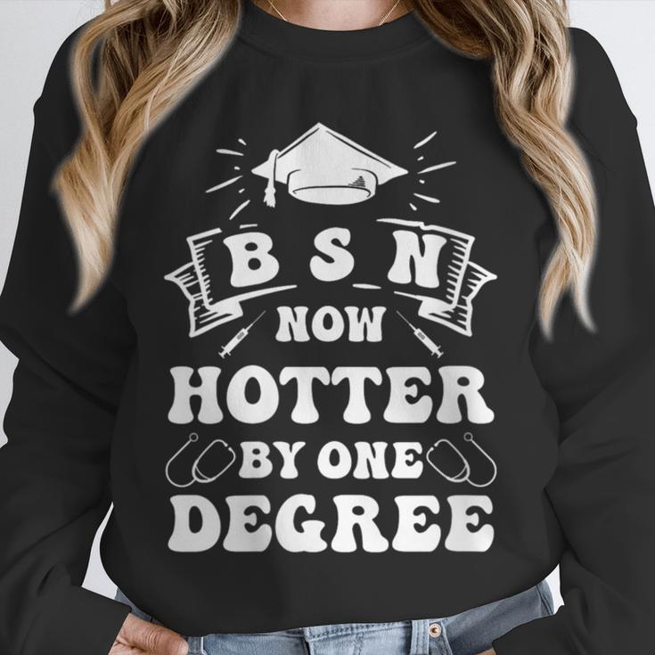 Women's Groovy Nurse BSN Now Hotter By One Degree Graduation BSN RN Unisex Sweatshirt
