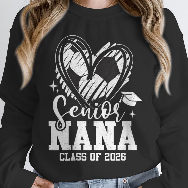 Women's Senior Nana Class Of 2026 Soccer Graduation Heart Unisex Sweatshirt