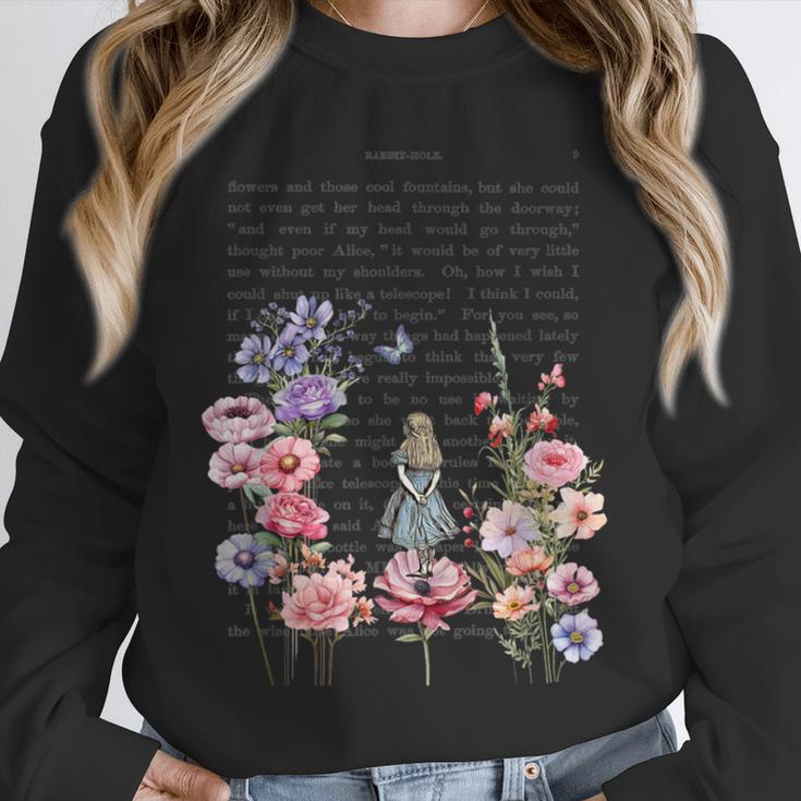 Wonderland Garden & Vintage Textbook Unisex Sweatshirt