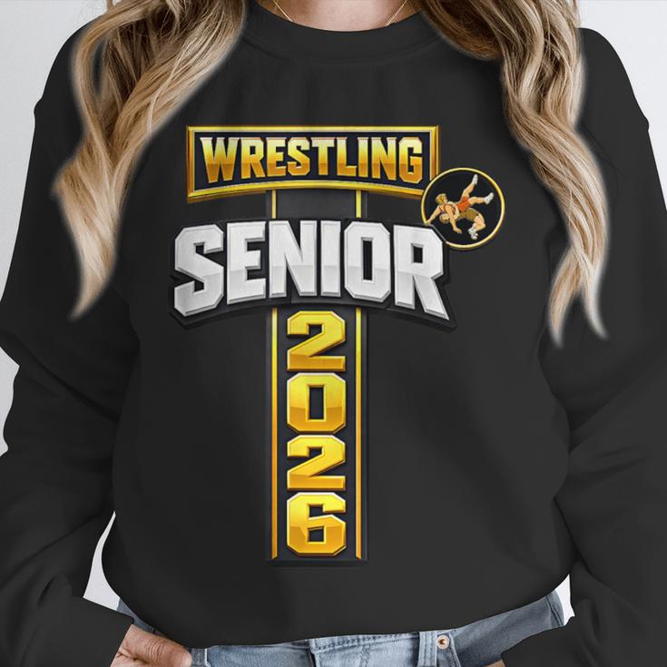 Wrestling Senior Night Senior 2026 Faith Cross Graduation Unisex Sweatshirt