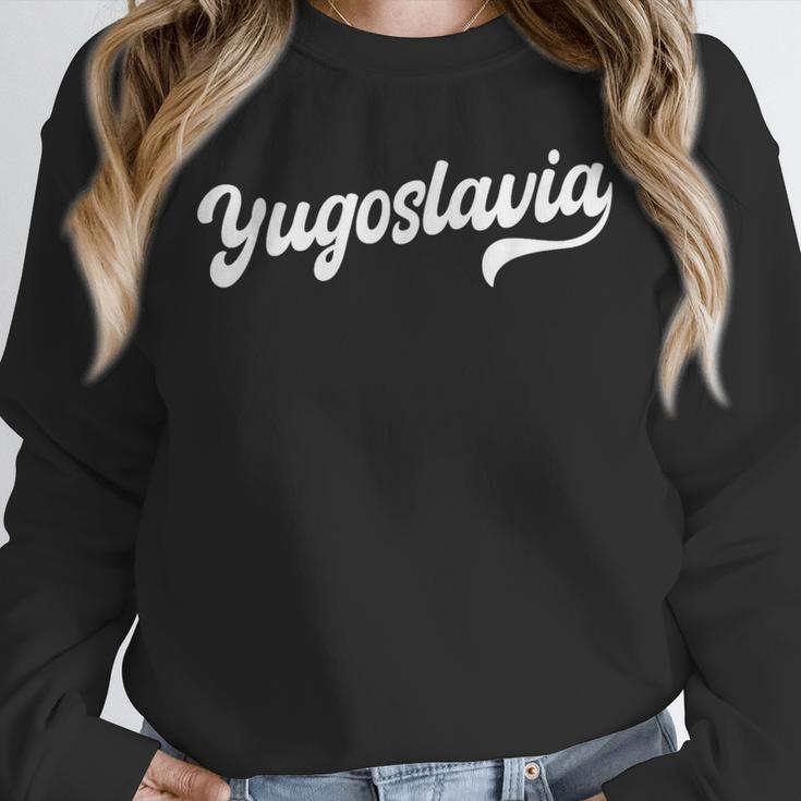Yugoslavia Typeset Proud Yugoslav Nostalgia Unisex Sweatshirt