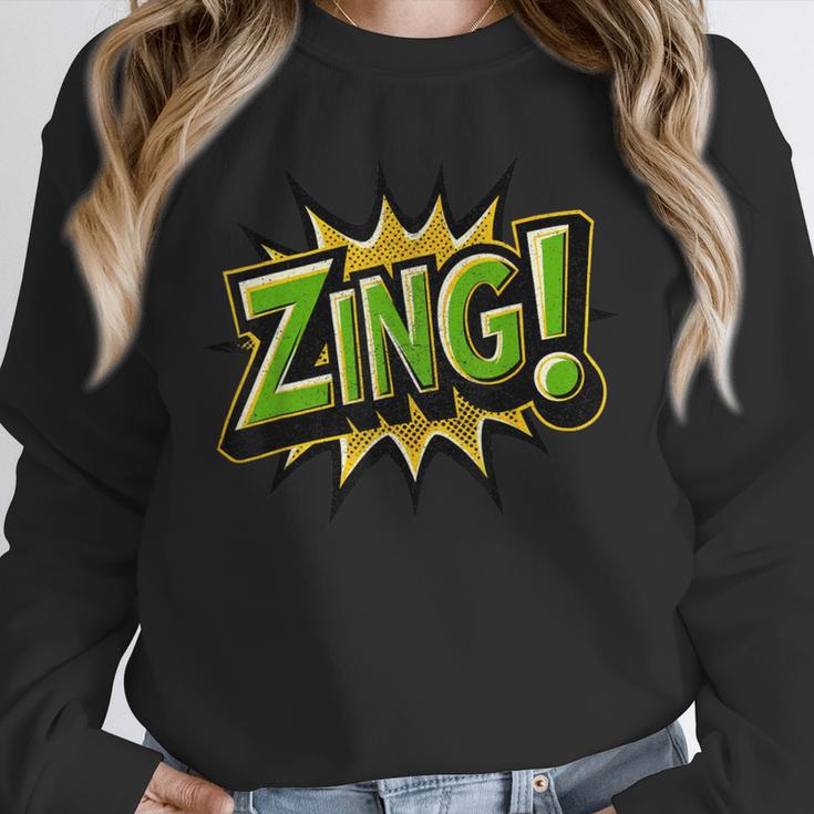 ZING Comic Book Retro Artwork – Cartoon Collector Unisex Sweatshirt