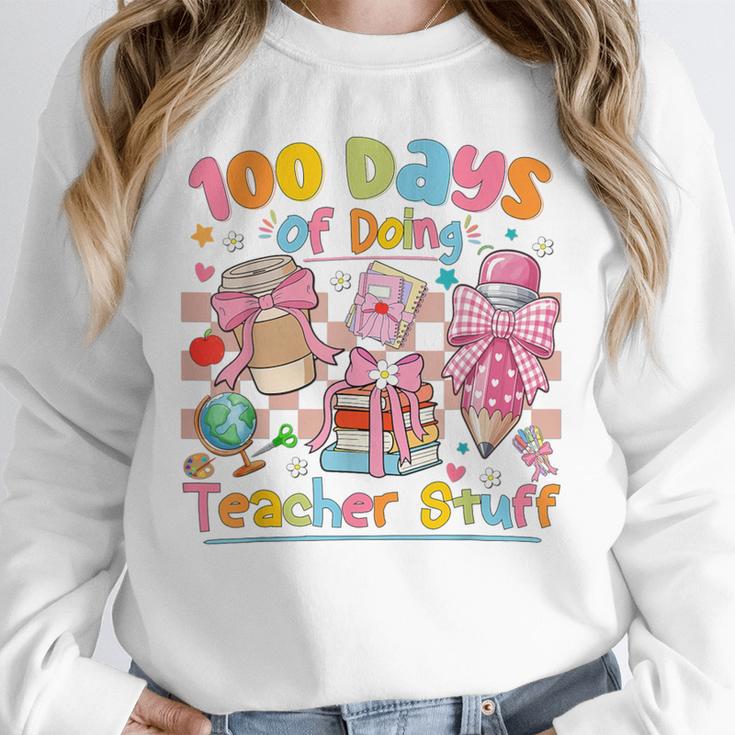 100th Day Of School Teacher 100 Days Coffee Books Unisex Sweatshirt 100th Day Of School Teacher 100 Days Coffee Books Unisex Sweatshirt