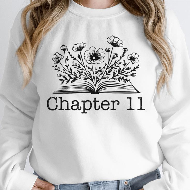11th Birthday Girl Chapter 11 Reading Book Lover 11 Year Old Unisex Sweatshirt