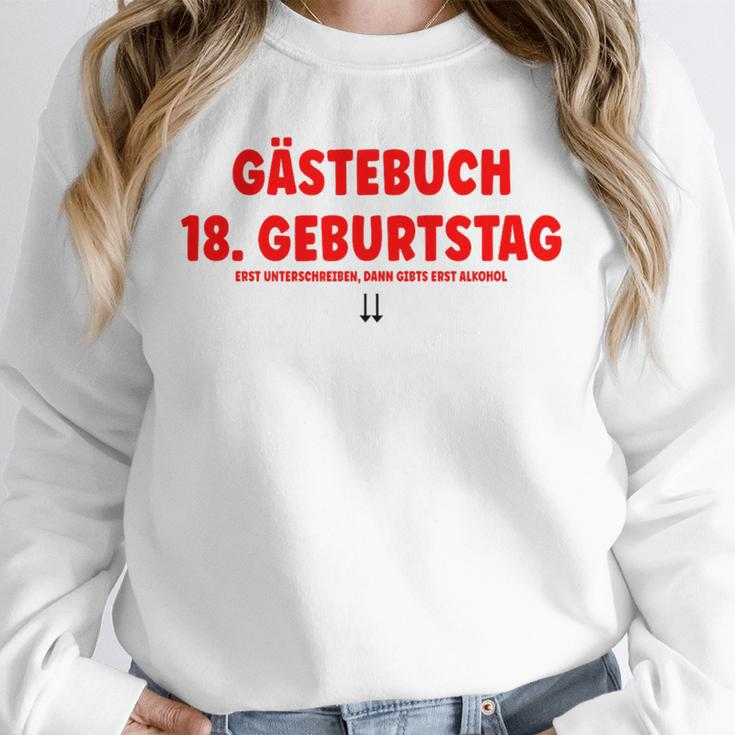 18th Birthday Guest Book Party Memory Unisex Sweatshirt 18th Birthday Guest Book Party Memory Unisex Sweatshirt