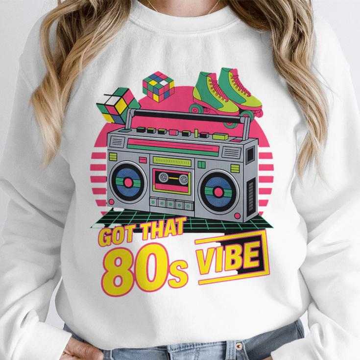 1980s 80s Reunion Nostalgia Memories Music School Grew Up Premium Tri-Blend Unisex Sweatshirt
