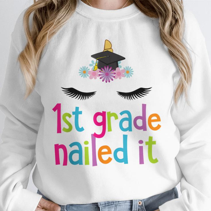 1st Grade Nailed ItShirt Unicorn Graduation Class Of 2018 Unisex Sweatshirt