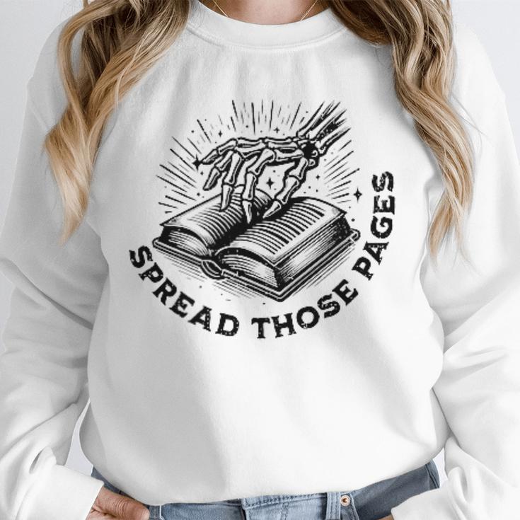 2 SIDES I Look Better Bent Over A Book Saying Quote Unisex Sweatshirt