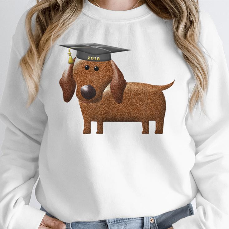 2018 Dog Graduation Shirt Dachshund Graduation For Men Women Kids Unisex Sweatshirt