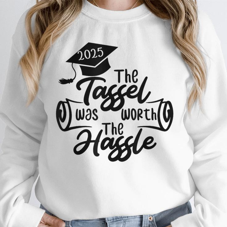 2025 Graduation The Tassel Was Worth The Hassle University Unisex Sweatshirt