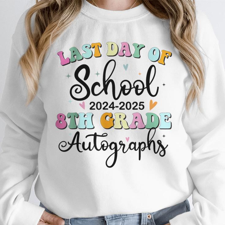 2026 Last Day Of School Autograph 8th Grade Graduation Party Unisex Sweatshirt