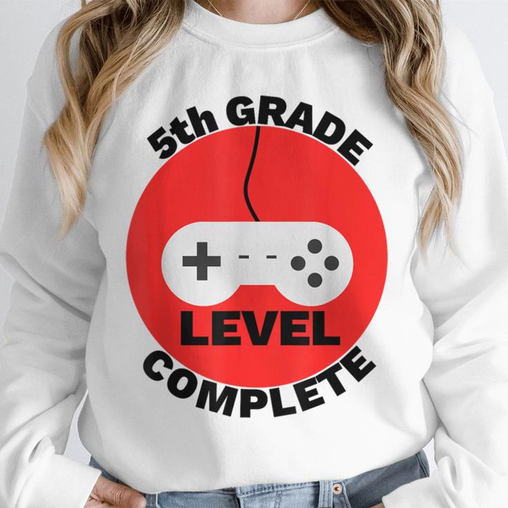 5th Grade Level Complete Gamer Graduation Unisex Sweatshirt