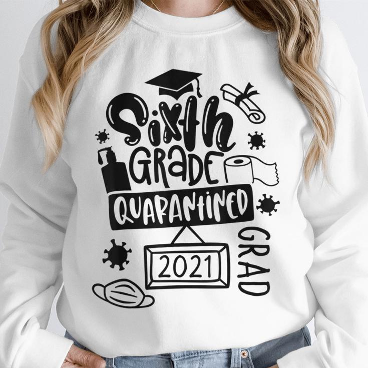 6th Grade Graduate 2021 Graduate Quarantine Sixth Graduation Unisex Sweatshirt