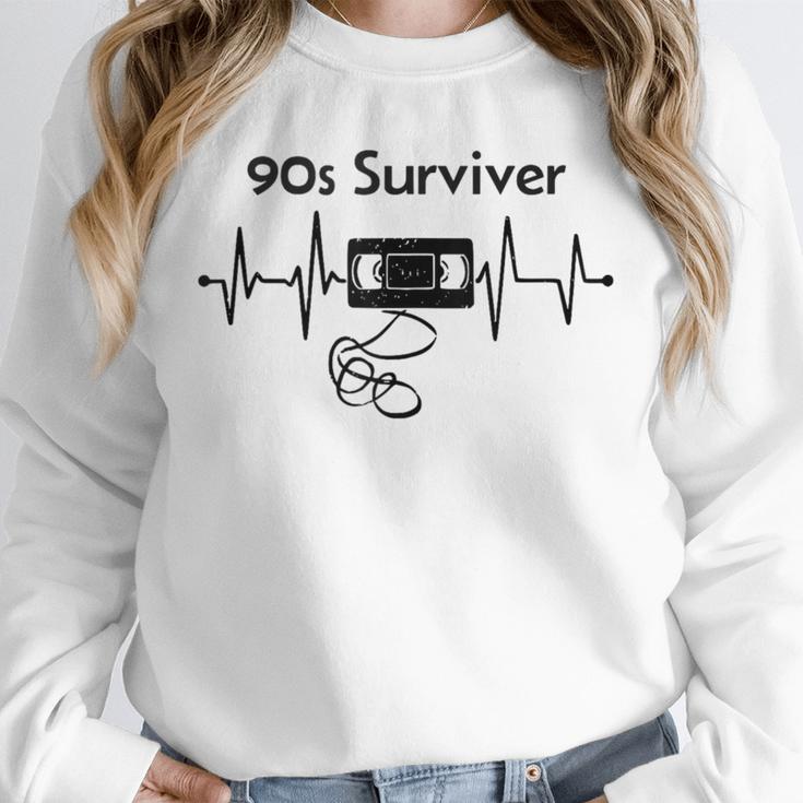 90s Survivor Retro Nostalgia Vintage Throwback Unisex Sweatshirt 90s Survivor Retro Nostalgia Vintage Throwback Unisex Sweatshirt