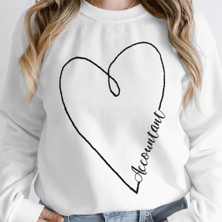 Accountant Heart Shirt Graduation Unisex Sweatshirt