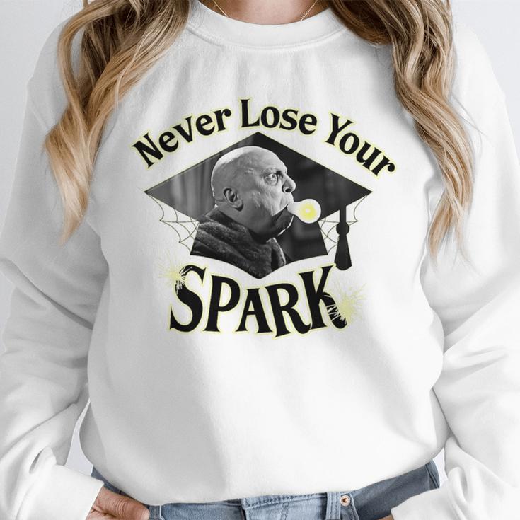The Addams Family TV Series – Uncle Fester Graduation Spark Premium Unisex Sweatshirt