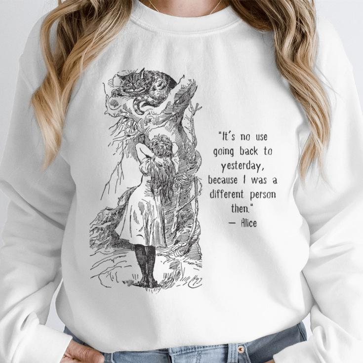 Alice Adventures Wonderland Vintage Book Quote Lewis Carrol Unisex Sweatshirt Alice Adventures Wonderland Vintage Book Quote Lewis Carrol Unisex Sweatshirt