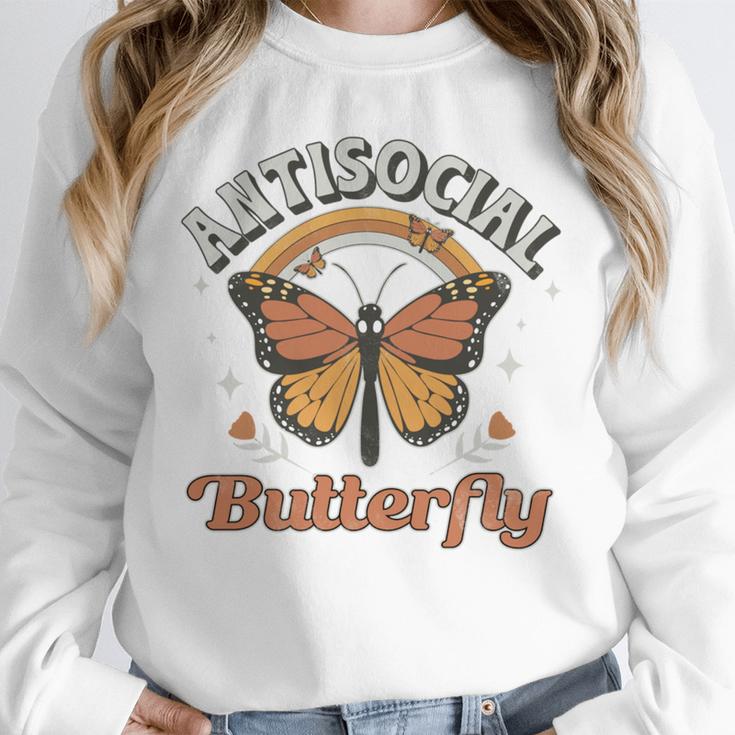 Antisocial Butterfly Tee For Introvert Men Women Girls Unisex Sweatshirt Antisocial Butterfly Tee For Introvert Men Women Girls Unisex Sweatshirt