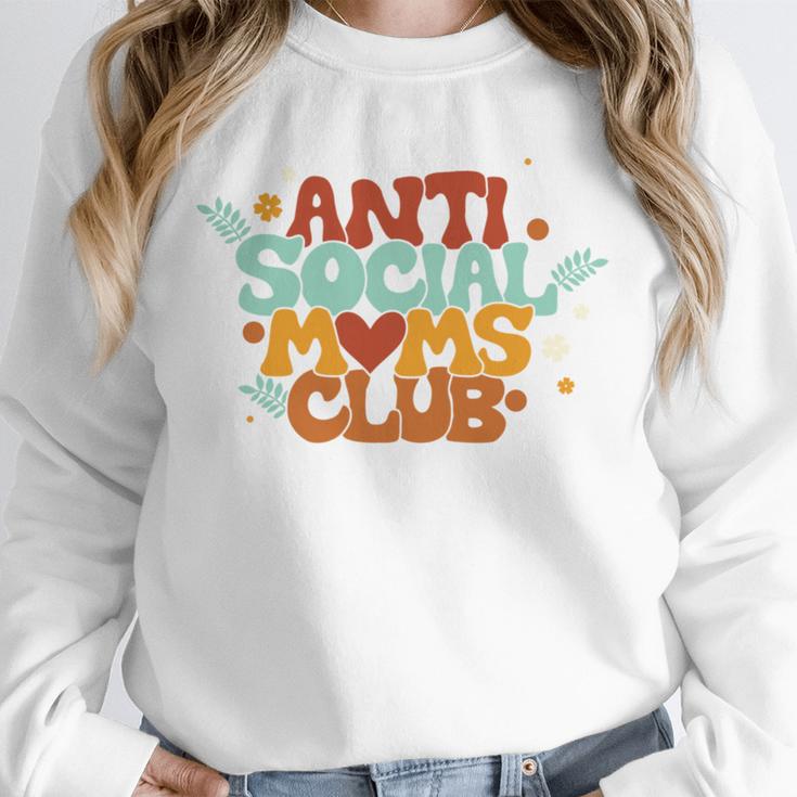 Antisocial Moms Club Introvert Mom Mothers Introverted Retro Unisex Sweatshirt Antisocial Moms Club Introvert Mom Mothers Introverted Retro Unisex Sweatshirt