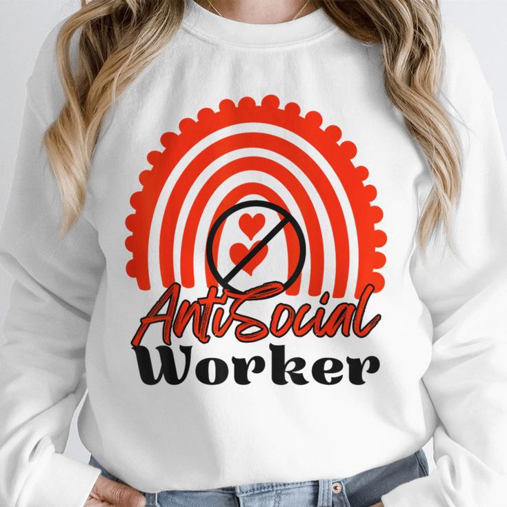 AntiSocial Worker Anti-Social Social Worker Introvert Unisex Sweatshirt AntiSocial Worker Anti-Social Social Worker Introvert Unisex Sweatshirt